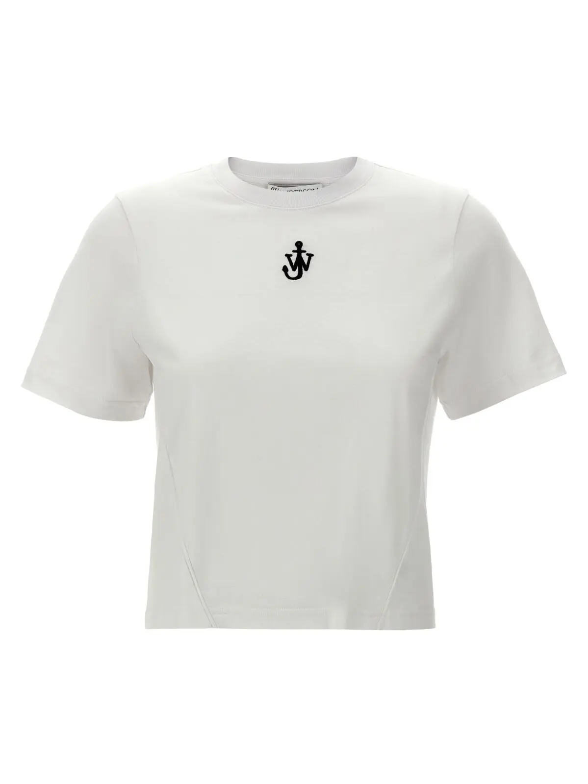 Футболка J. W. Anderson Anchor embroidery pannelled cropped Біла 1 'Anchor embroidery pannelled cropped' T-shirt J.W.ANDERSON White