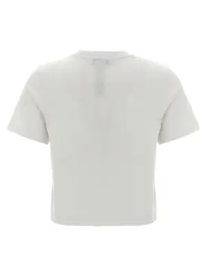 'Anchor embroidery pannelled cropped' T-shirt JT0259PG1715001 J.W.ANDERSON White