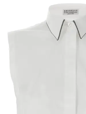 Monile Shirt Woman BRUNELLO CUCINELLI White
