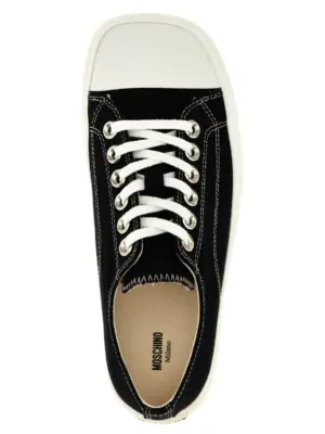 Canvas sneakers 100% cotton MOSCHINO Black
