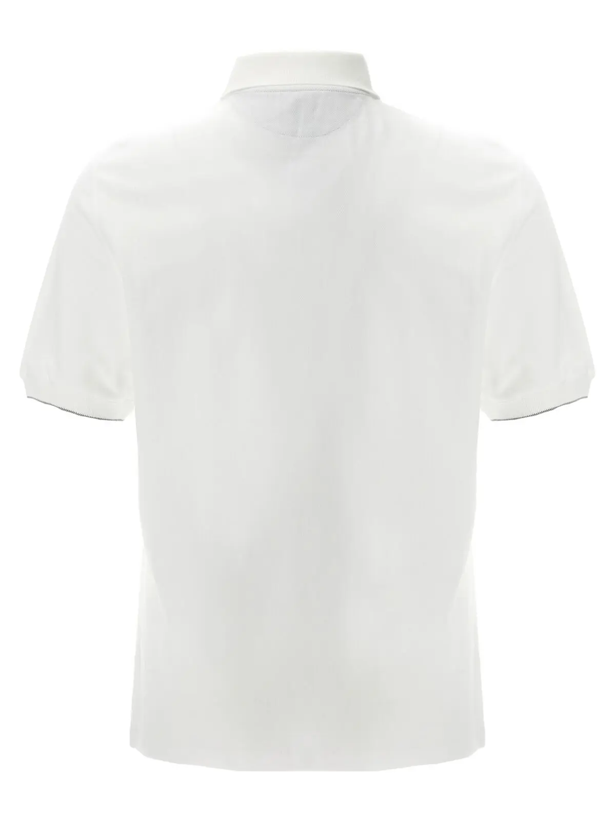 Поло Brunello Cucinelli Logo piqué Біла 2 Logo piqué polo shirt ME8548788CK640 BRUNELLO CUCINELLI White