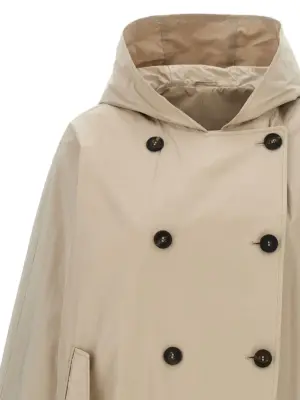 Double-breasted jacket Woman BRUNELLO CUCINELLI Beige