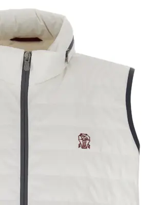 Logo vest Man BRUNELLO CUCINELLI White