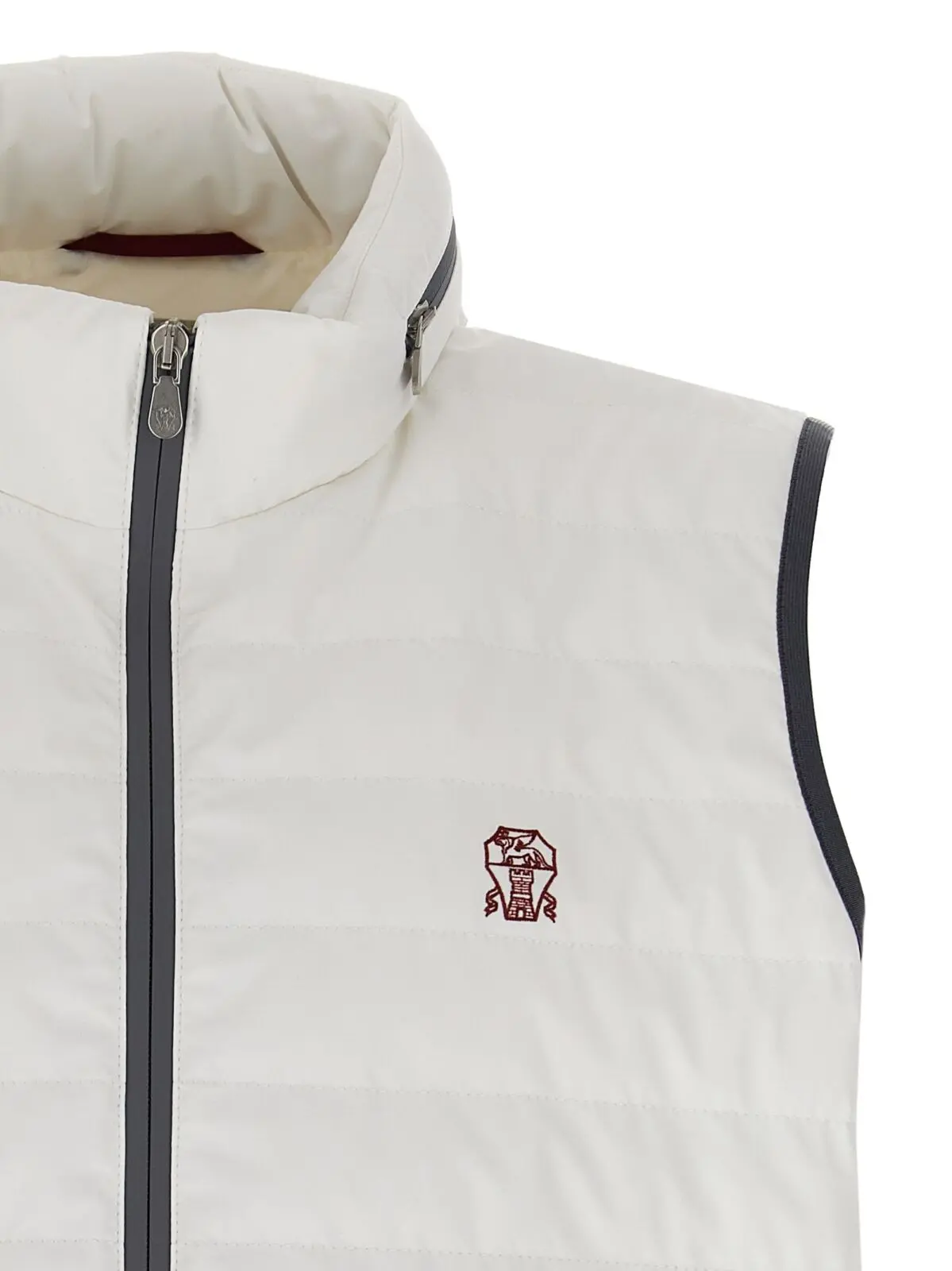 Жилет Brunello Cucinelli Logo Білий 3 Logo vest Man BRUNELLO CUCINELLI White