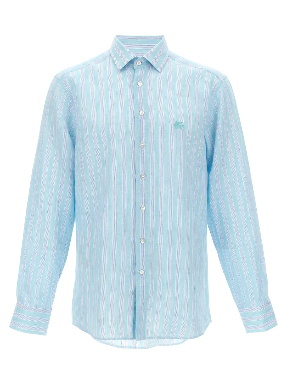 Льняна сорочка Etro Linen Багатокольорова 1 Linen shirt ETRO Multicolor