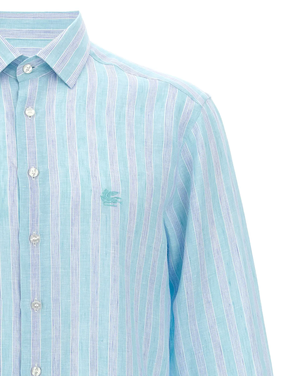 Льняна сорочка Etro Linen Багатокольорова 3 Linen shirt Man ETRO Multicolor