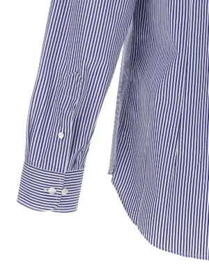 'Pegaso' striped shirt 100% cotton ETRO Blue