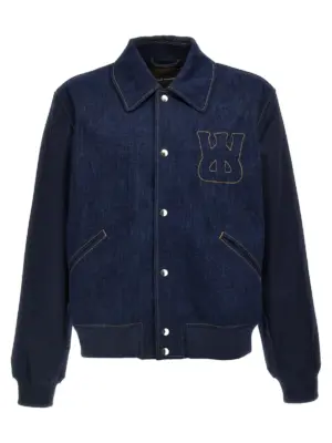 'The Echo Denim Varsity' jacket WALES BONNER Blue