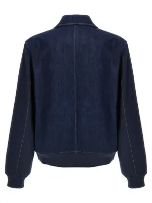 'The Echo Denim Varsity' jacket MS25DE09DE01599 WALES BONNER Blue