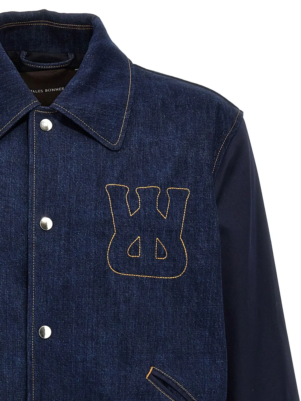 Куртка Wales Bonner The Echo Denim Varsity Синя 3 'The Echo Denim Varsity' jacket Man WALES BONNER Blue