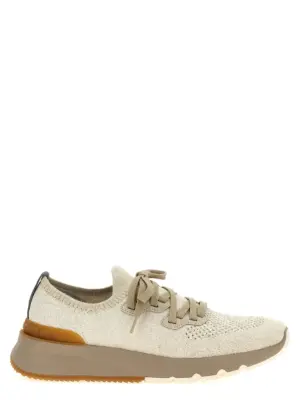 Knitted sneakers BRUNELLO CUCINELLI Beige