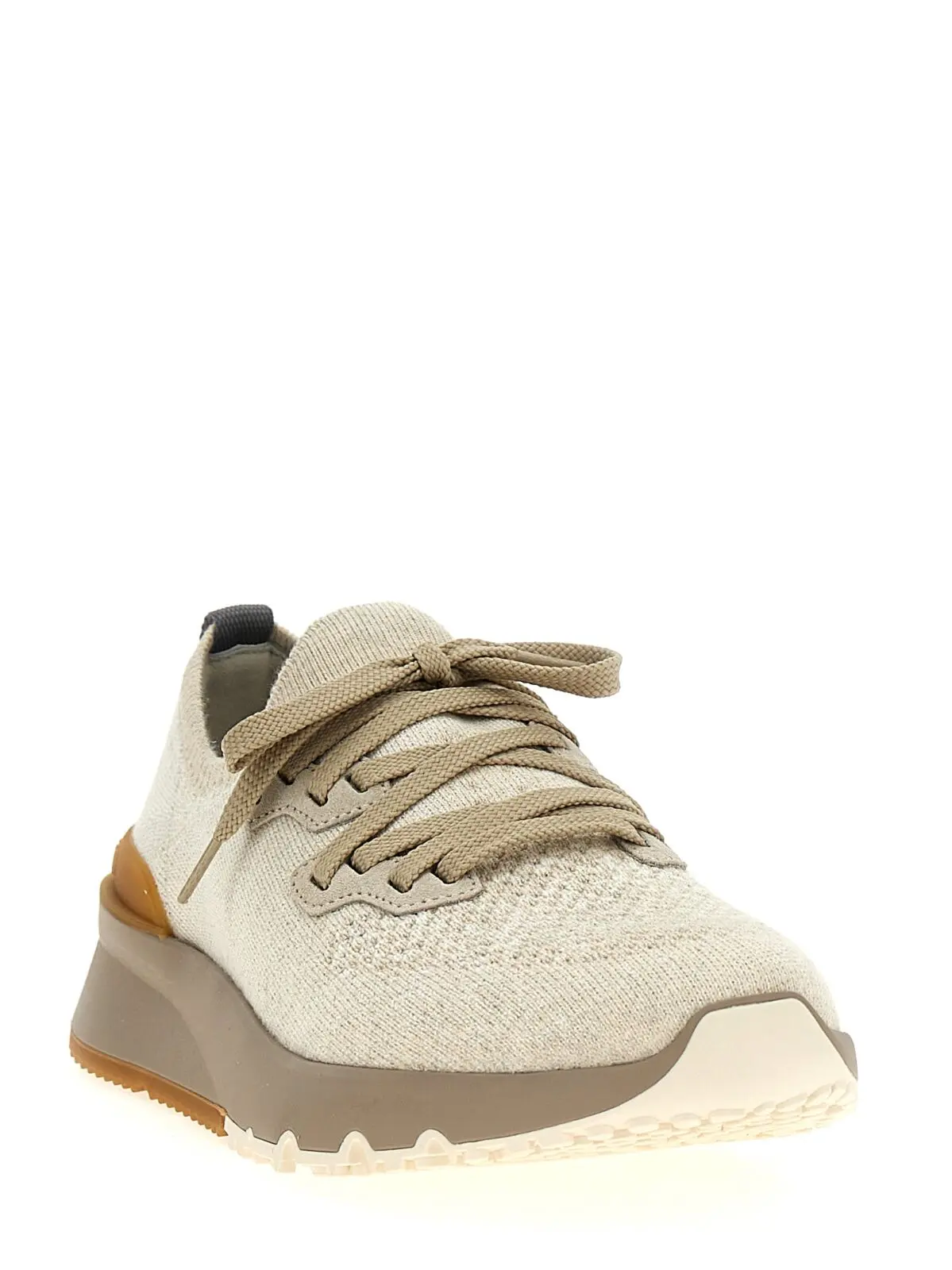 Кросівки Brunello Cucinelli Knitted Бежеві 2 Knitted sneakers MZUKISO250CSB87 BRUNELLO CUCINELLI Beige