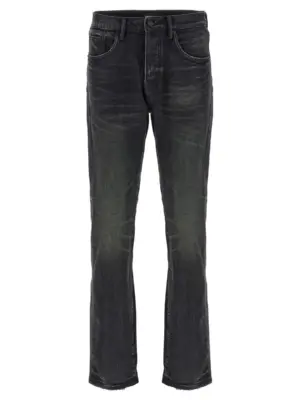 'P005 Double Dip Coated' jeans PURPLE Black