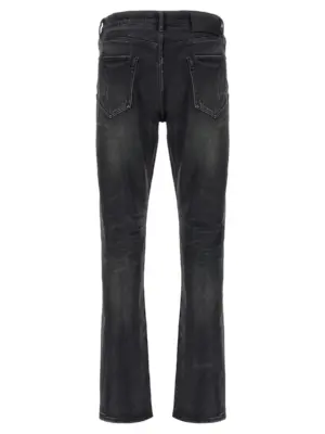 'P005 Double Dip Coated' jeans P005DDCV125BLACK PURPLE Black