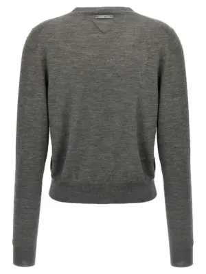 Wool cardigan P25N50SOOO16SWF0480 PRADA Gray