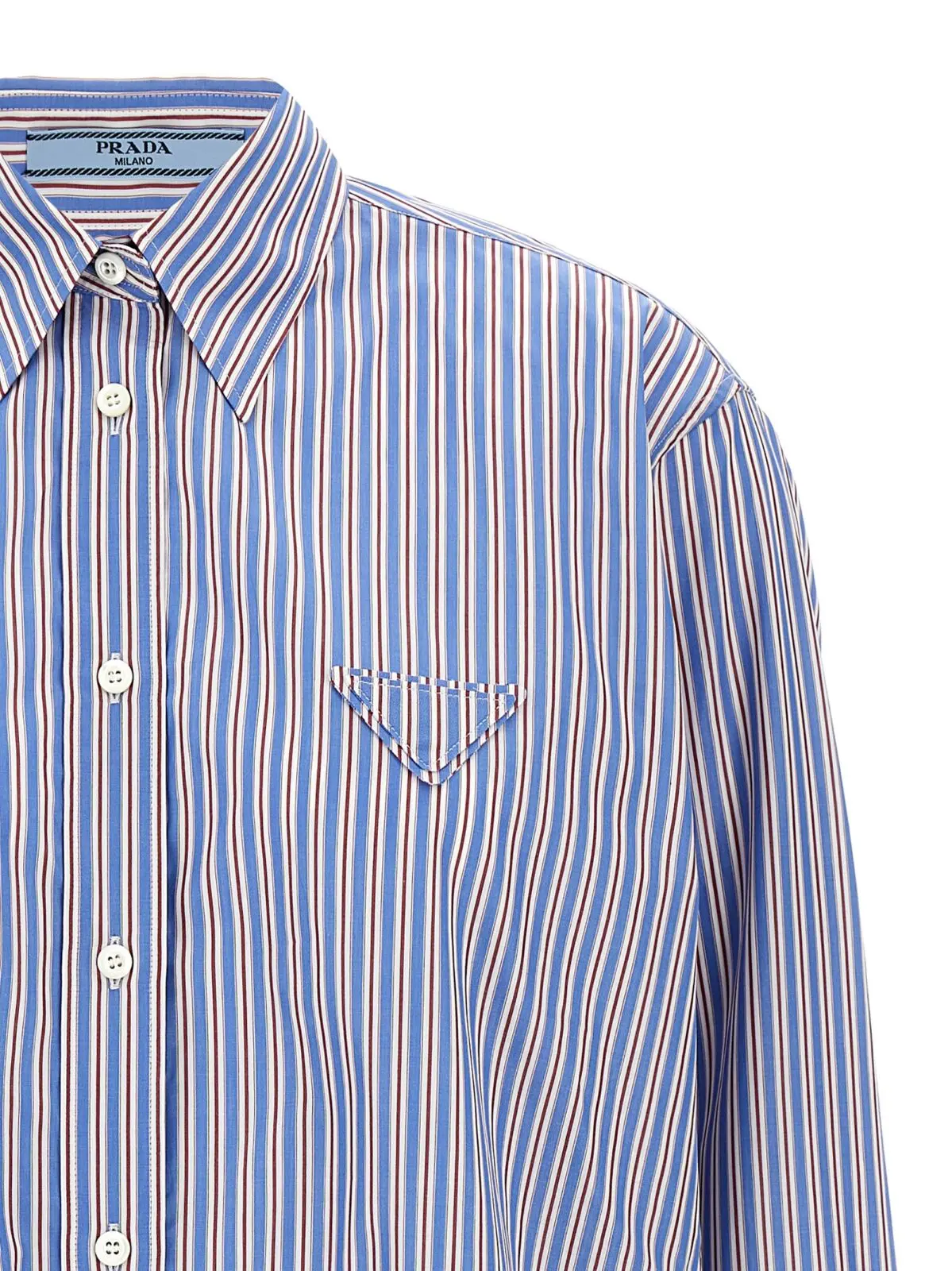 Сорочка Prada Striped Багатокольорова 4 Striped shirt 100% cotton PRADA Multicolor