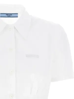 Pleated shirt Woman PRADA White
