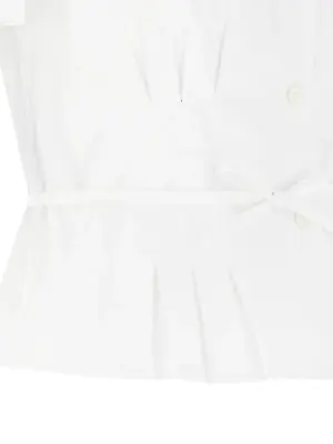 Pleated shirt 100% cotton PRADA White