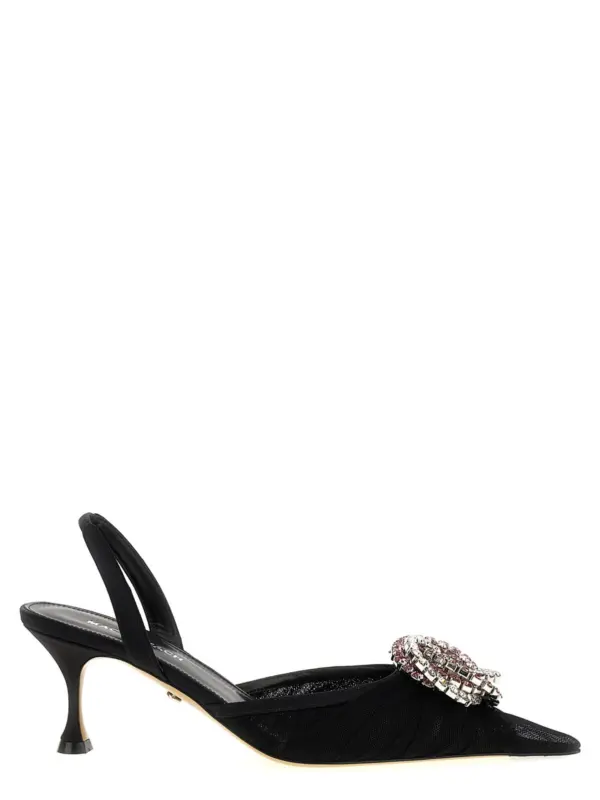 'Galaxy' slingback MACH & MACH Black