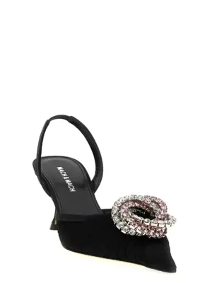 'Galaxy' slingback R25S086365X18BLKCPBLACK MACH & MACH Black