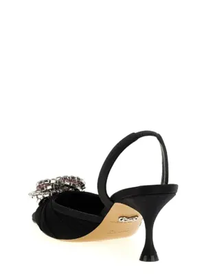'Galaxy' slingback Woman MACH & MACH Black
