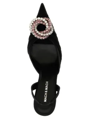 'Galaxy' slingback 100% polyamide MACH & MACH Black