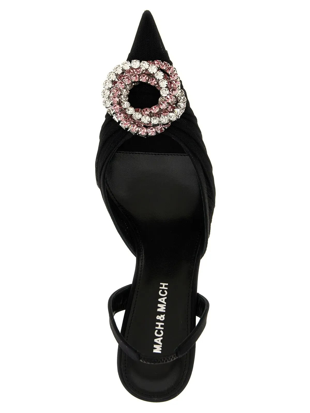 Туфлі Mach Mach Galaxy slingback Чорні 4 'Galaxy' slingback 100% polyamide MACH & MACH Black