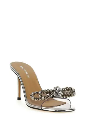 'Stud bow' sandals R25S093585X02B32TRANSPARENTSILVER MACH & MACH Silver
