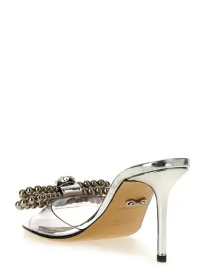 'Stud bow' sandals Woman MACH & MACH Silver