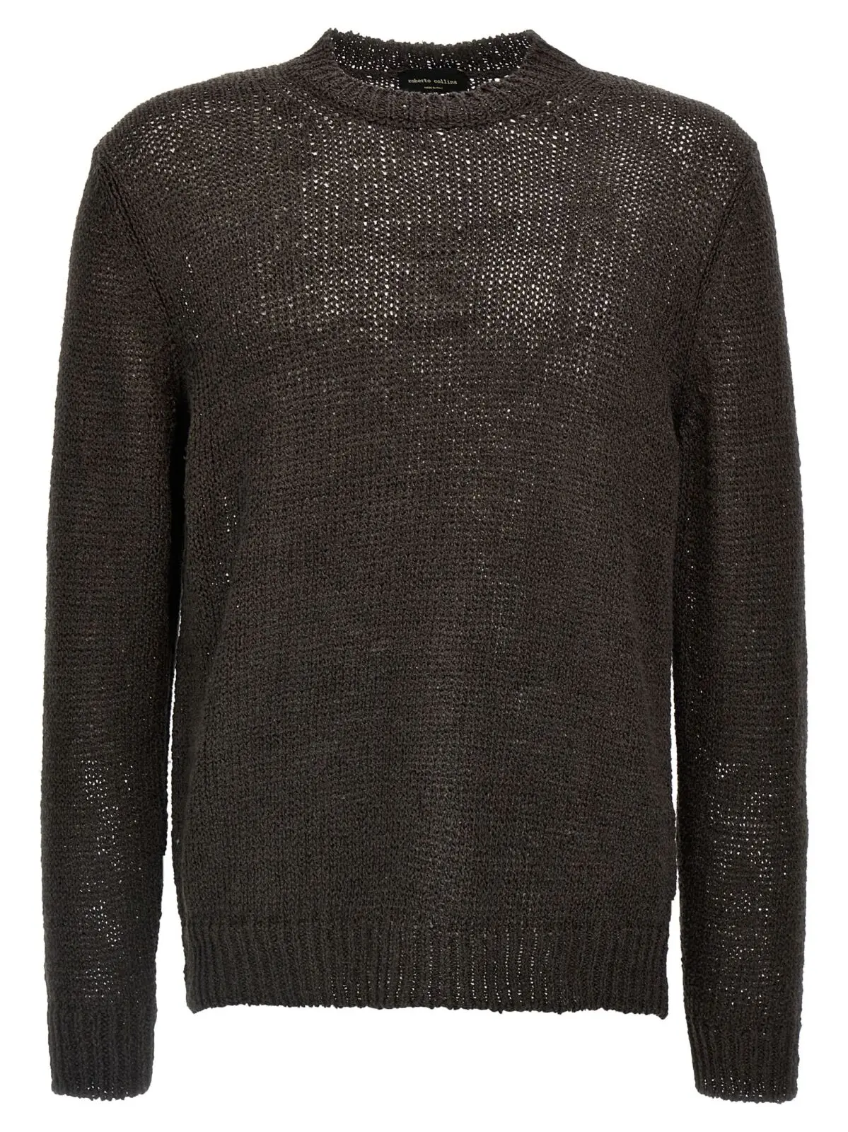 Светр Roberto Collina Mesh Коричневий 1 Mesh sweater ROBERTO COLLINA Brown
