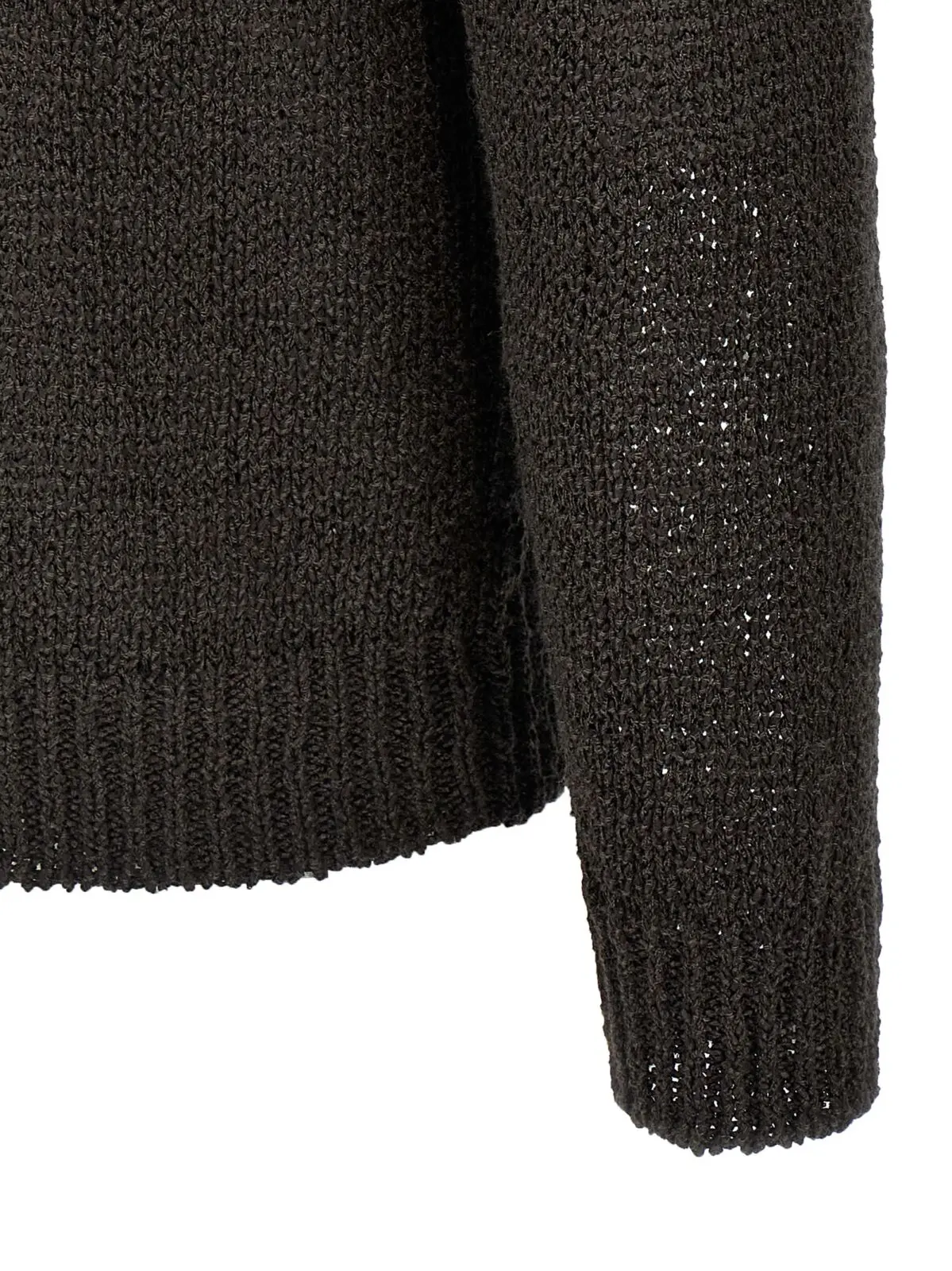 Светр Roberto Collina Mesh Коричневий 4 Mesh sweater 57% li
