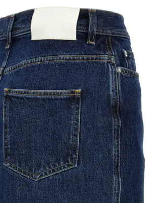 'Rona' skirt 100% denim LOULOU DE SAISON Blue