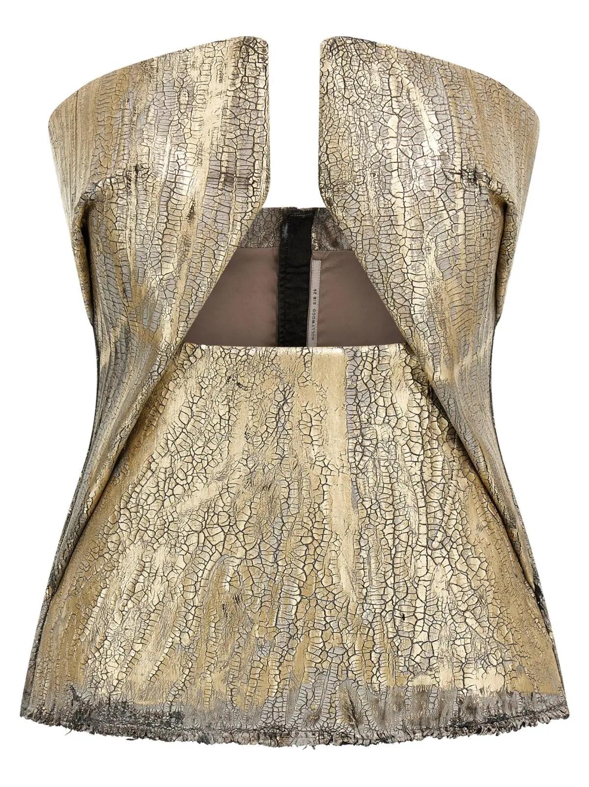 Топ Rick Owens Woven Prong Золотий 1 'Woven Prong' top RICK OWENS Gold