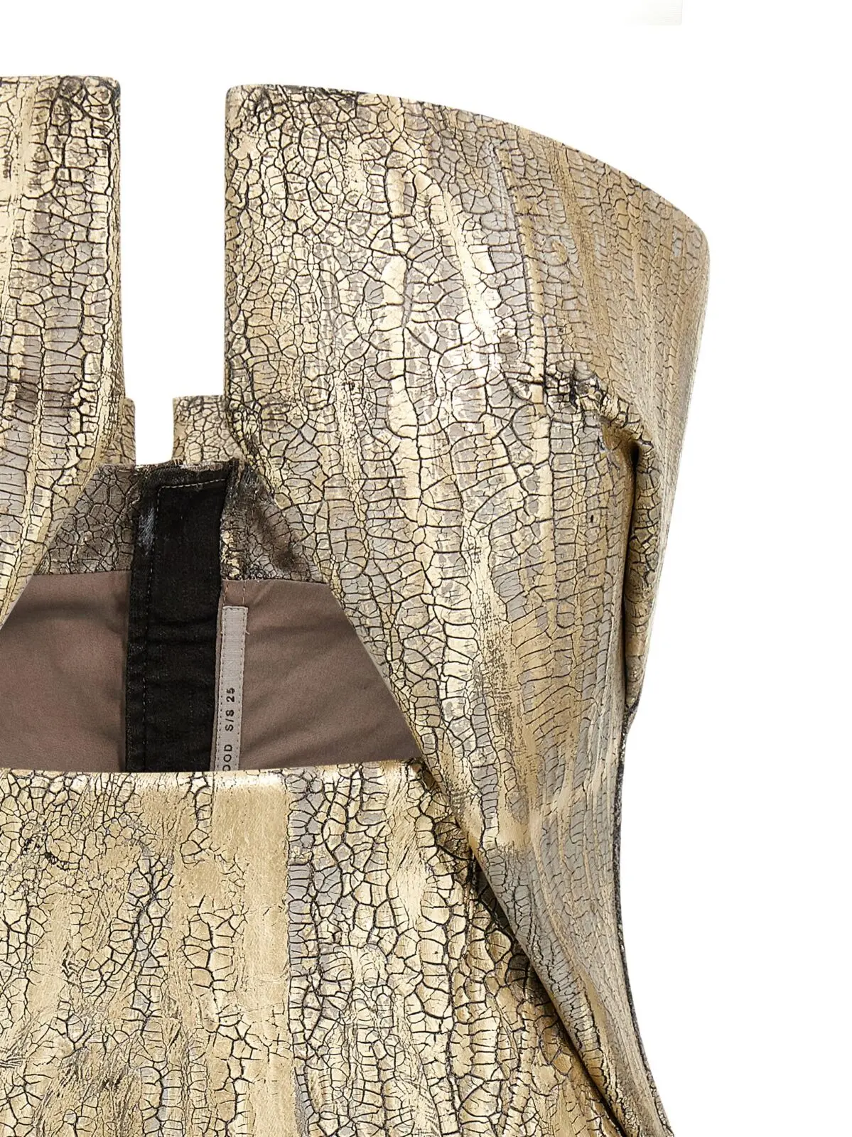 Топ Rick Owens Woven Prong Золотий 3 'Woven Prong' top Woman RICK OWENS Gold