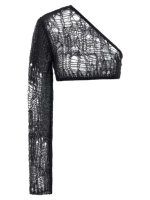 'Spider Ziggy' top RICK OWENS Black