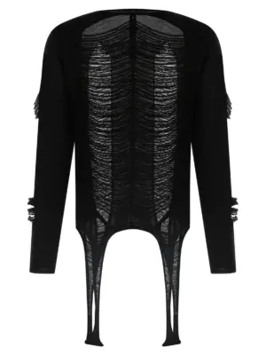 'LS Top' sweater RR01E5671KGRIDM09 RICK OWENS Black