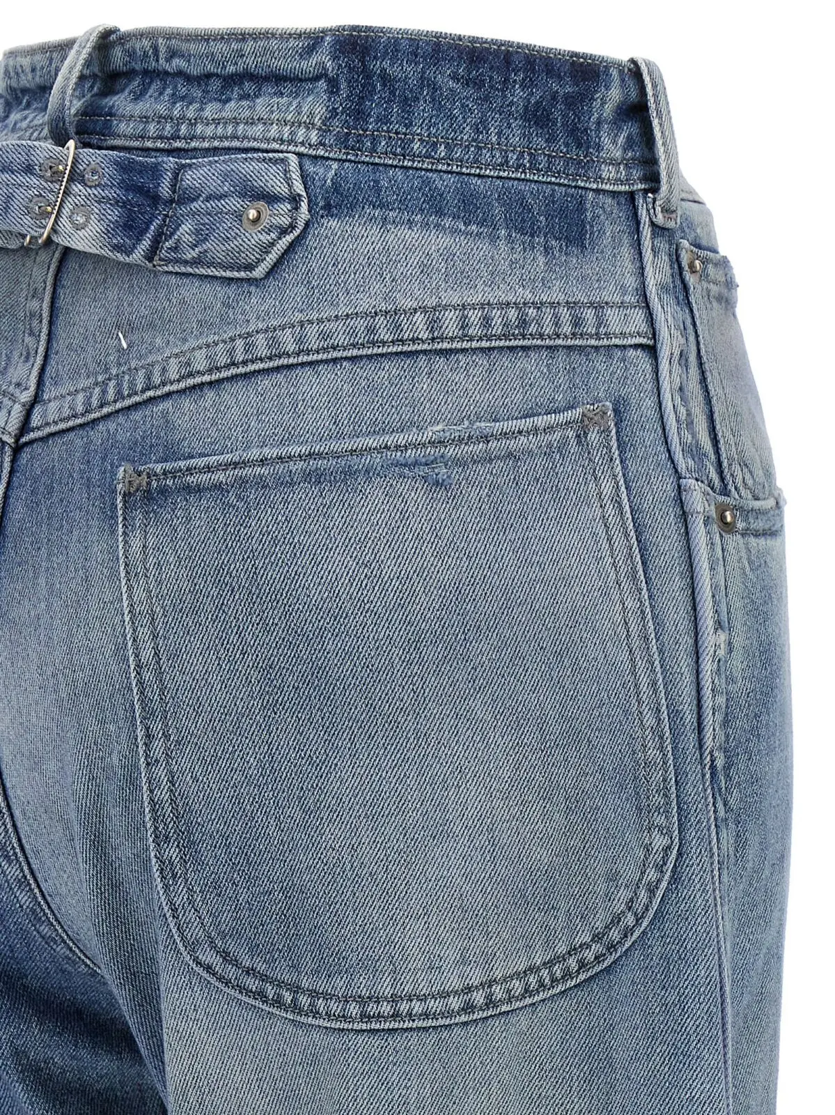 Джинси Maison Margiela Buckle Блакитні 4 Buckle jeans 100% cotton MAISON MARGIELA Light Blue