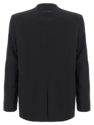 Single-breasted blazer SH0BN0007M35153900 MM6 MAISON MARGIELA Black