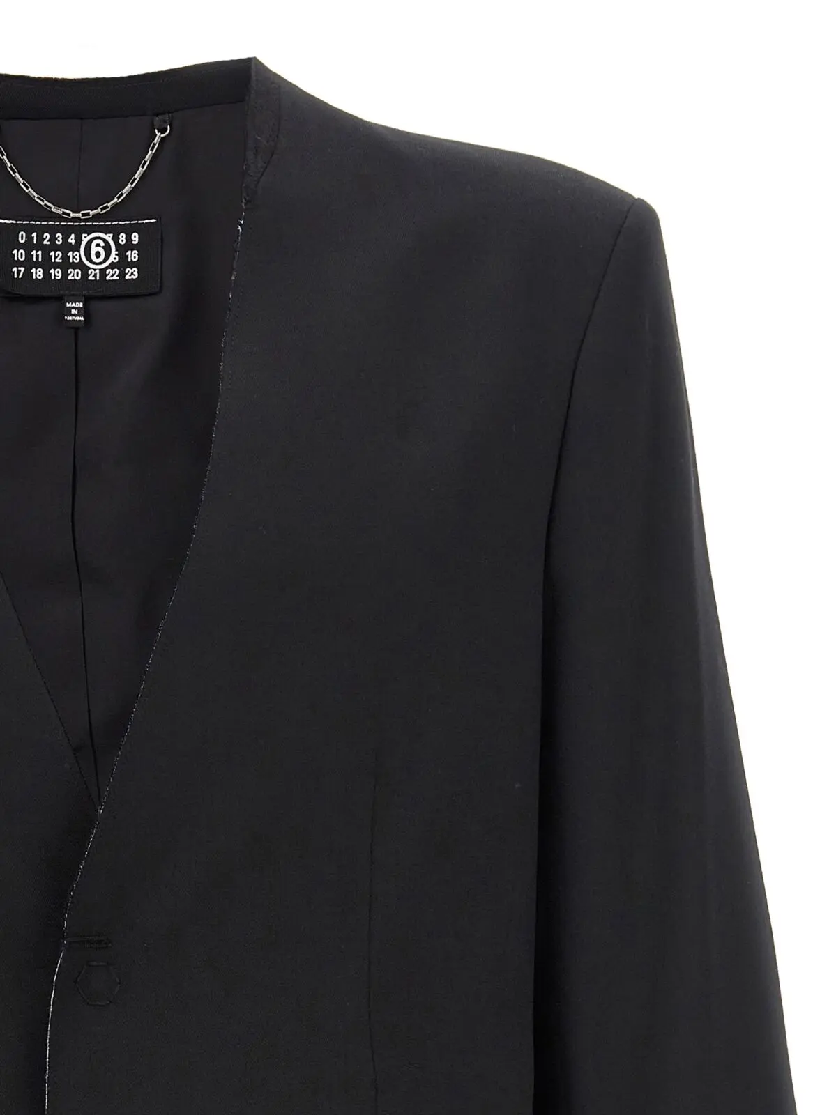 Піджак Mm6 Maison Margiela Single-breasted Чорний 3 Single-breasted blazer Man MM6 MAISON MARGIELA Black
