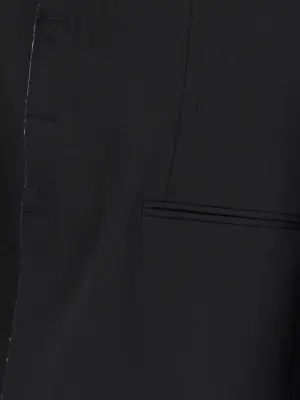 Single-breasted blazer 54% polyester 44% virgin wool 2% elastane MM6 MAISON MARGIELA Black