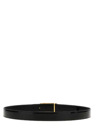 Logo reversible belt Man TOM FORD Black