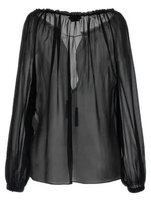Silk blouse TS2091FAX852LB999 TOM FORD Black