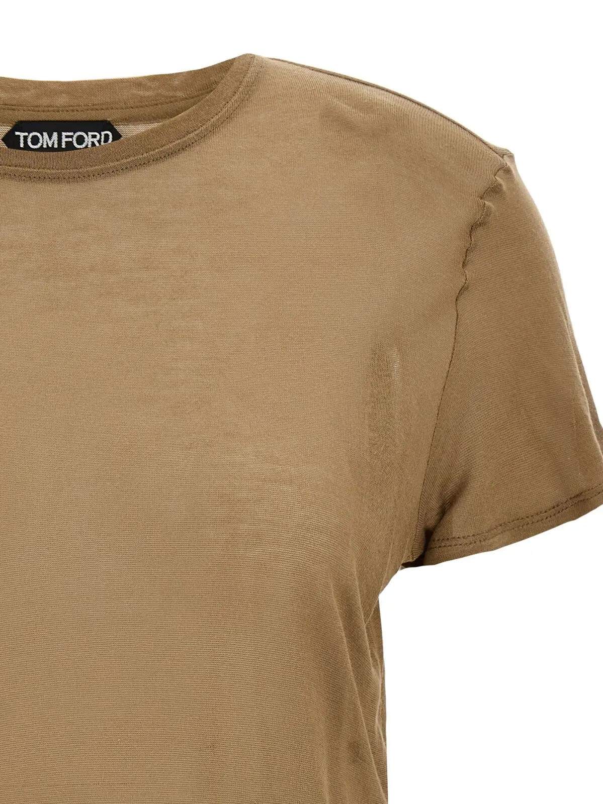 Футболка Tom Ford Bamboo Коричнева 3 Bamboo t-shirt Woman TOM FORD Brown