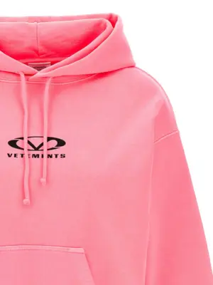 'Oval Logo' hoodie Woman VETEMENTS Pink