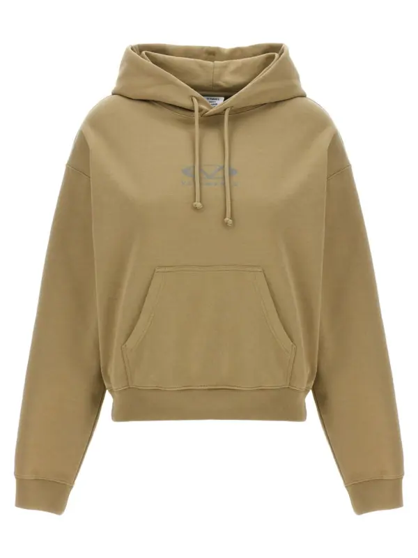 'Oval Logo' hoodie VETEMENTS Beige