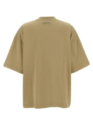 'Oval Logo' T-shirt UA66TR600TTAUPE VETEMENTS Beige