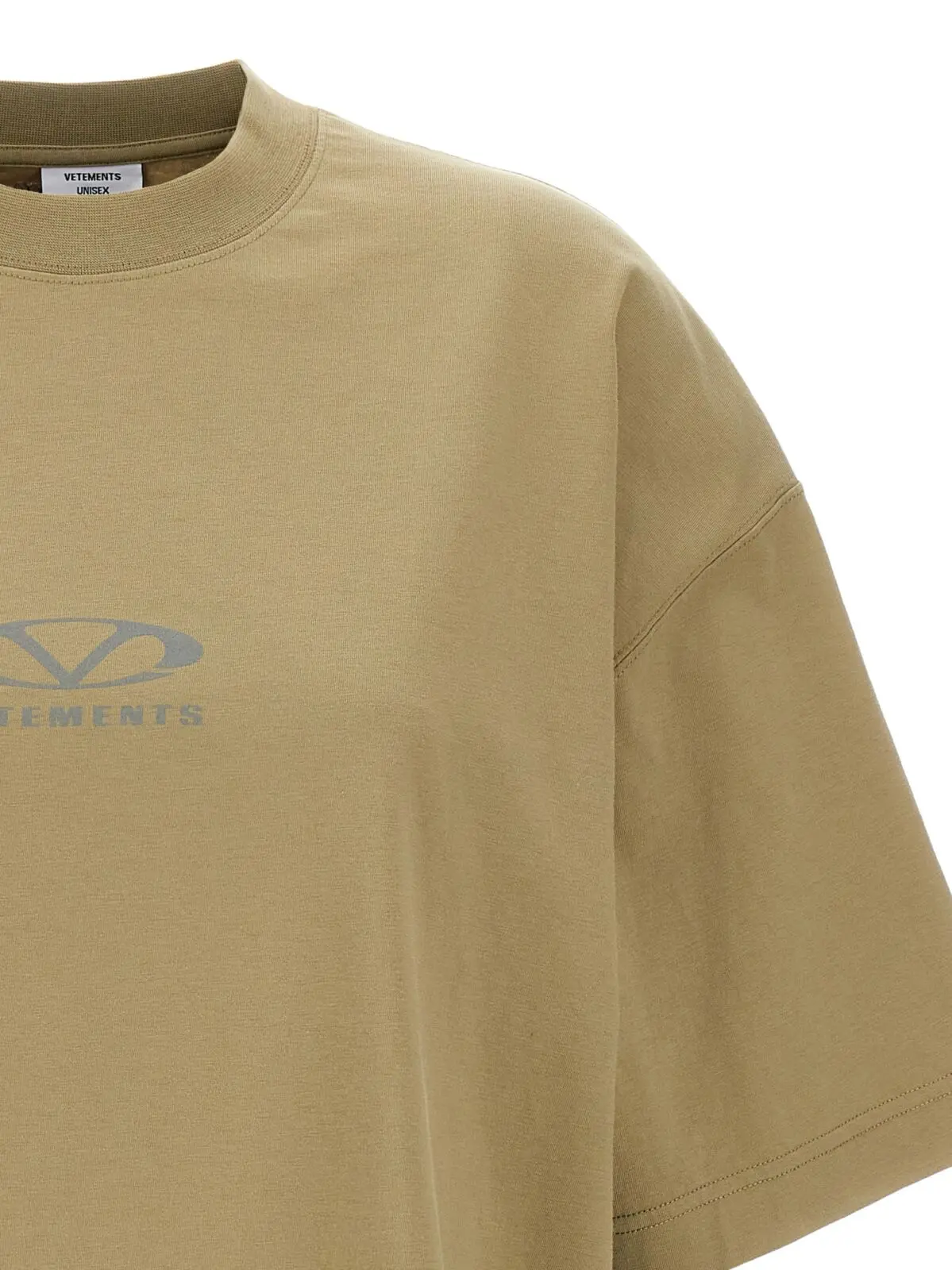 Футболка Vetements Oval Logo Бежева 3 'Oval Logo' T-shirt Woman VETEMENTS Beige