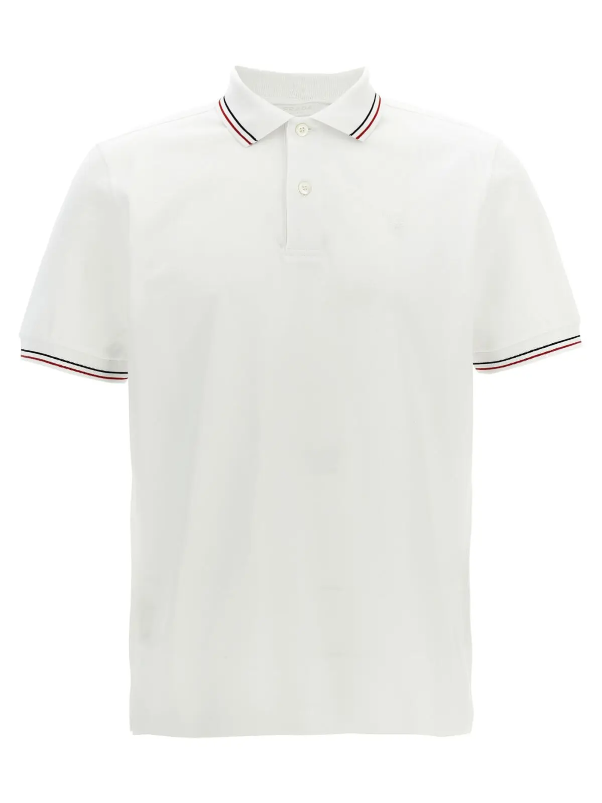 Поло Prada Piqué Біла 1 Piqué polo shirt PRADA White