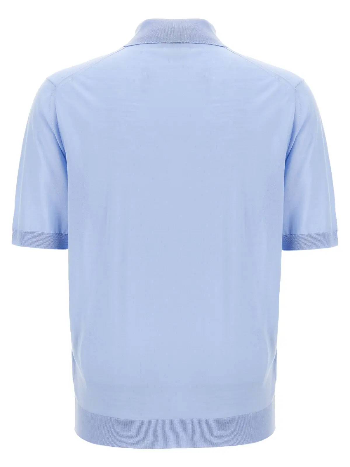 Вовняне поло Prada Блакитне 2 Wool polo shirt UMF003SOOO16UPF0012 PRADA Light Blue