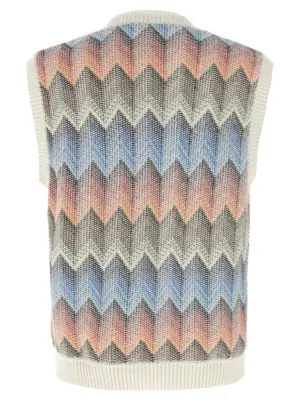 Chevron vest US25SN0FBC0050SM9KF MISSONI Multicolor